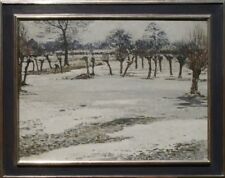 Max Clarenbach Neuss Köln Düsseldorf Rhein Erft Auen Winter Eis Schnee Frost 