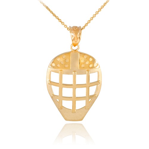 Gold hockey goalie maske sport - gold,