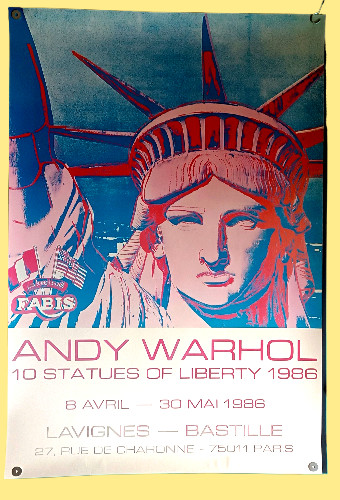 Andy warhol ausstellungsplakat - andy,