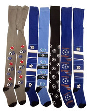 6 Paar Jungen Kinderstrumpfhosen Fußball Motiv Größe 110-152 Strumpfhosen