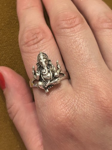 Ganesha echtsilber ring - ganesha,