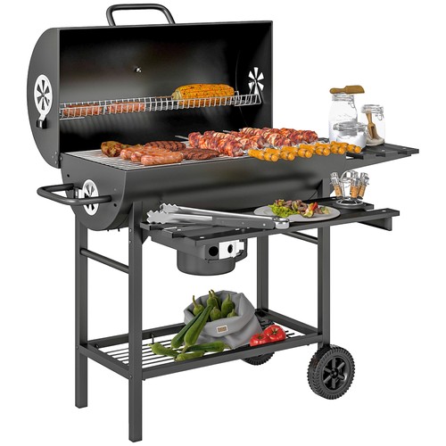 Holzkohlegrill aus stahl bbq - holzkohlegrill,