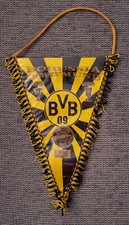 BORUSSIA DORTMUND Wimpel DEUTSCHER MEISTER 1995 ca. 18 x 27 cm, schwarz-gelb RAR