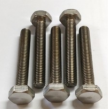 5 x Titan Schrauben / Titanium screws  DIN 933  M8 x 1,25 x 50 mm*