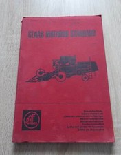 Claas Mähdrescher Matador Standart Ersatzteilliste