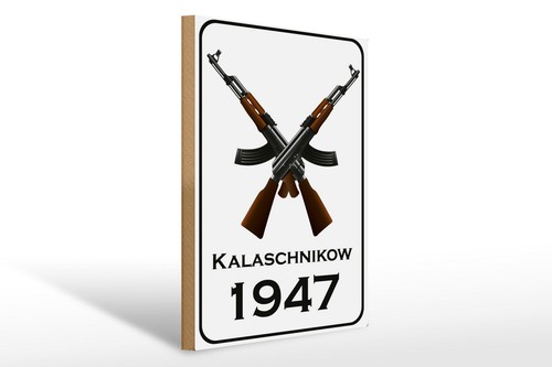 Holzschild gewehr 30x40 - gewehr, cm