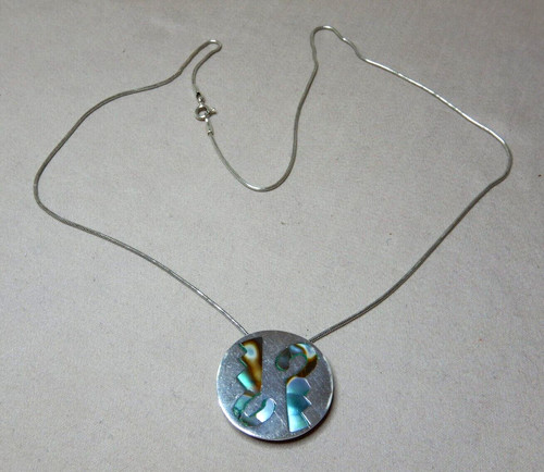Vintage mexican inlais shell - vintage,