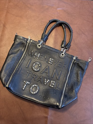 Schwarze ledertasche barbara - ledertasche,,