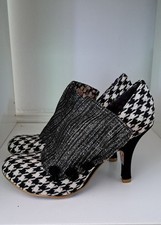 Irregular Choice Pumps Flick Flack Schwarz Weiß Hahnentritt Gr.38