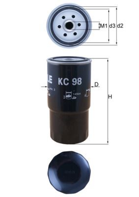 Knecht kraftstofffilter 98 - kraftstofffilter,