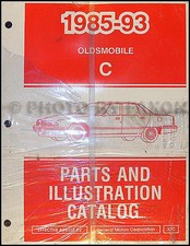 1993 Oldsmobile 98 Teilebuch NOS Katalog Elite Regency Touring Limousine Grande