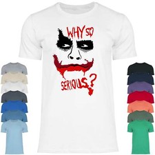 Herren T-Shirt Why So Serious Joker Face Halloween