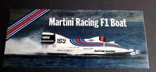 Werbe-Aufkleber Martini Racing F1 Boat Powerboat WM Renato Molinari 80er Jahre