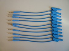 10x0,17m Multicontact/Stäubl Silikon Meßleitung vergoldet 4mm Sicherheitsstecker