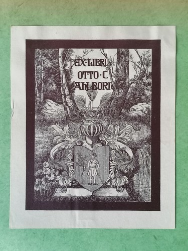 Exlibris otto ahlborn - c., (312)