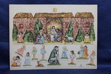 Alte Papierkrippe Bastelbogen WK