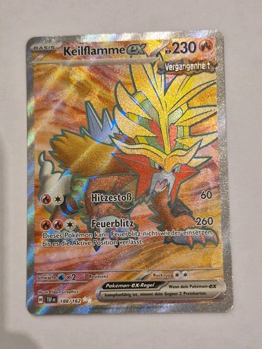 Pokemon karte keilflamme - karte, ex