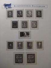 Bund 1949 - 1959 Borek falzlos Vordruckalbum