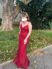 abendkleid Ballkleid Paillettenkleid Meerjungfrauenkleid Glitzerkleid Größe 38