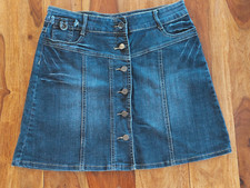 Damen Jeansrock, Gr.38, blau, geknöpft, O.N.