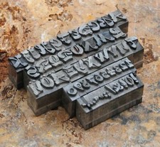 Alphabet Bleilettern Vintage
