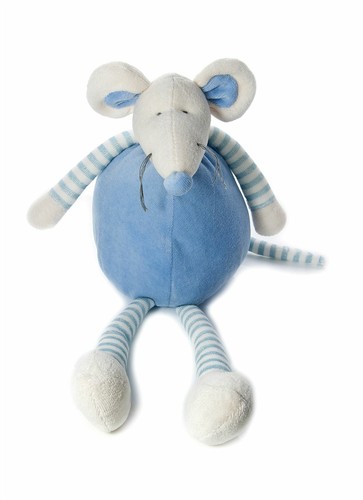 34cm große blaue stoffmaus - große,