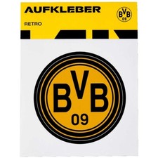 BVB Aufkleber Retro Borussia Dortmund Autoaufkleber rund BVB Logo Fanartikel