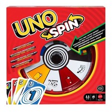 UNO Spin Kartenspiel für Kinder, Erwachsene und Spieleabende mit der Familie,...
