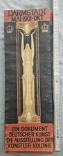 Altes schmales Plakat Darmstadt Kunst TOP Sammlung
