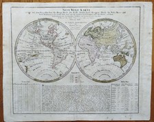 Weltkarte Große Kupferstich