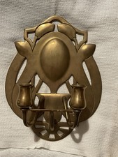 Tecnolumen Messing Kerzen- Wandleuchter Art Déco Jugendstil Antik