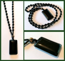 Halskette obsidian - halskette,