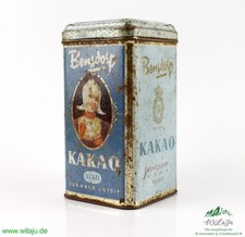 Sammler Blechdose Bensdorp Kakao Blau 1930er Jahre Dose Sammelobjekt Deko