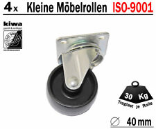 4 x 40mm Kleine Möbelrollen