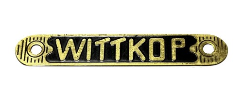 Typenschild wittkop - typenschild,,