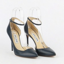 Damen Jimmy Choo High Heels Pumps Gebrauchte Metallic Party Schuhe 841685