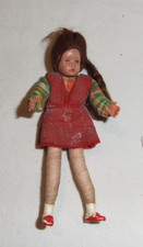 15.25 I Puppenstube Caco Biegepuppe Mädchen im Kleid 10cm 1:12 Spielzeug