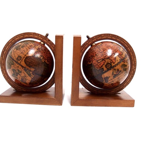 Buchstützen globus holz braun - holz,