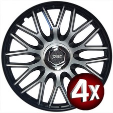Radkappen Radzierblenden  4x 15 Zoll Orden Black Silver Tuning