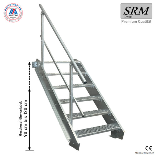 Stufen stahltreppe breite - 6,
