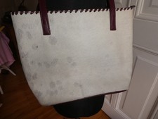 Echtledertasche mit Kuhfell, sehr apart