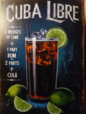 Retro Blechschild   CUBA LIBRE