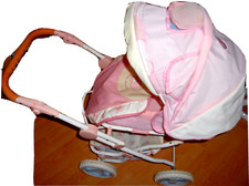 Zapf Creation Baby Annabell✰rosa/weiß✰ab 3J✰Spielwaren✰Puppenkinderwagen✰4 Räder