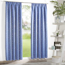 Verdunklungsgardine Deko Vorhang Verdunkelnd Kindergardine Sterne Silber Typ639