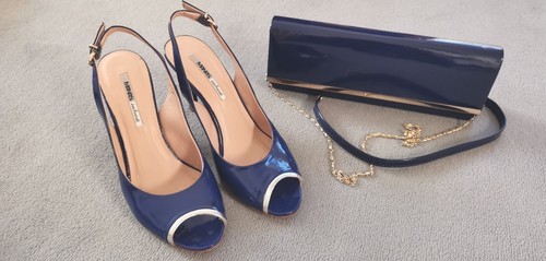 Pumps peeptoes blau - blau, lack