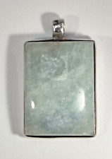 großer Anhänger Aquamarin Cabochon  31 Gramm Silber 925 Unikat  70