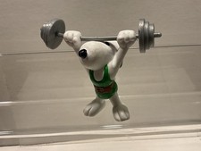 Snoopy Peanuts Schleich Hongkong 1984 Figur: Snoopy Gewichtheber