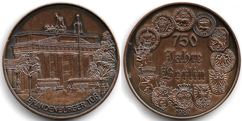 Medaille 750 jahre berlin - jahre,