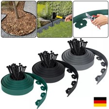 Garten Flexibel Rasenkante Beeteinfassung Mähkante Beetumrandung mit Erdnägel.