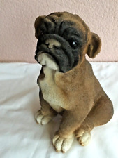 Mops Dekofigur sitzend braun H23 L17 B15